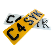 Load image into Gallery viewer, Short 13 Inch Number Plates (5 Digits)