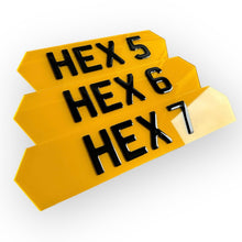 Load image into Gallery viewer, Hex Number Plates (7 Digits)