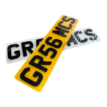 Load image into Gallery viewer, Short 18 Inch Number Plates (7 Digits Perfect Fit)