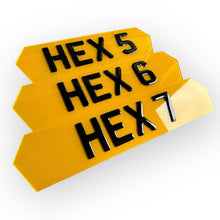 Load image into Gallery viewer, Hex Number Plates (6 Digits)