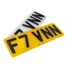 Load image into Gallery viewer, Short 13 Inch Number Plates (5 Digits)