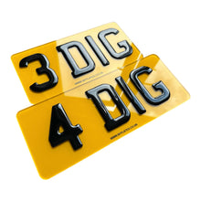 Load image into Gallery viewer, Short 8.5 Inch Number Plates (3 Digits)