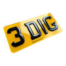 Load image into Gallery viewer, Short 8.5 Inch Number Plates (3 Digits)