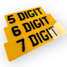 Load image into Gallery viewer, Short 13 Inch Number Plates (5 Digits)