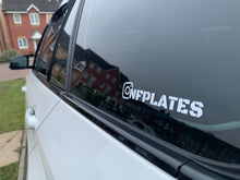 Load image into Gallery viewer, NF PLATES Window Sticker
