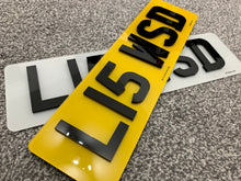 Load image into Gallery viewer, Short 16 Inch Number Plates (6 Digits)