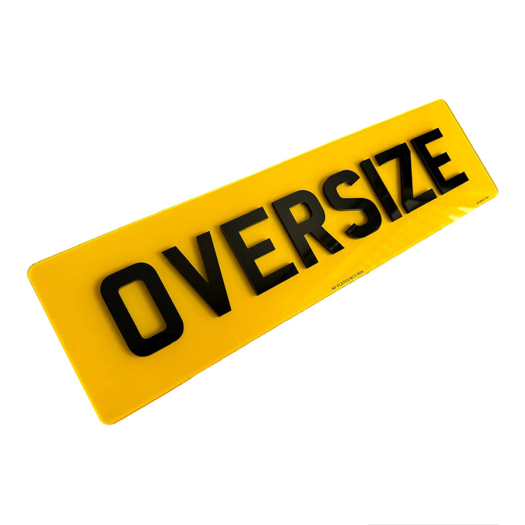 Large Oversize Rear Plate